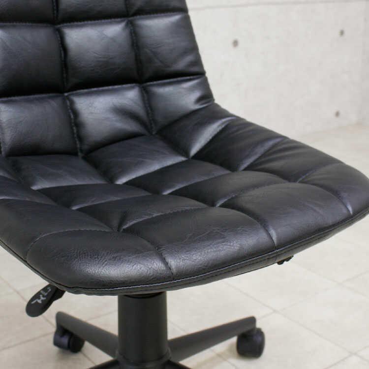 デスクチェア お洒落 ブラック 合皮 レザー 昇降式 キャスター 書斎用 在宅ワーク 勉強用 ヴィンテージ デスクワーク 黒 チェア パソコンチェア |  | 05
