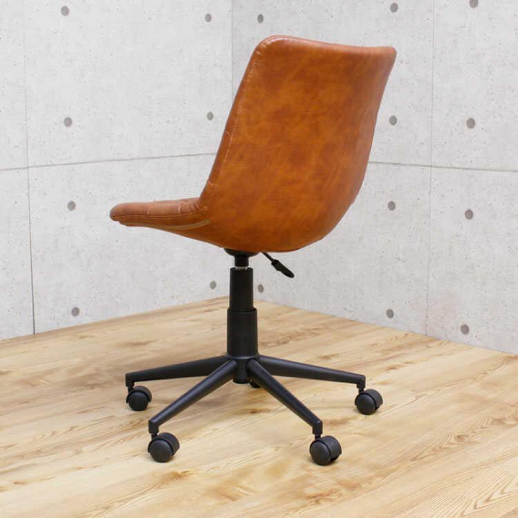パソコンチェア PUレザー おしゃれ ブラウン レトロ ヴィンテージ デスクチェア 昇降式 肘なし 書斎用 デスク用 一人暮らし コンパクト 人気 |  | 03