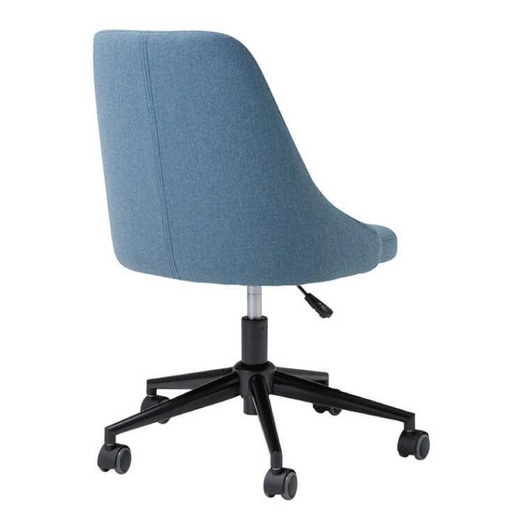 グレー×ネイビー・キャスターチェア ワークチェア・送料込み 楽天市場】オフィスチェア デスクチェア 布張り ロッキング