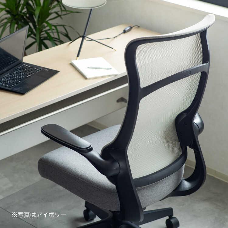 メッシュ製ハイバックオフィスチェア 肘跳ね上げ式 グリーン パソコンチェア デスクチェア おしゃれ シンプル ファブリック スチール ハイバック 昇降機能付き |  | 05