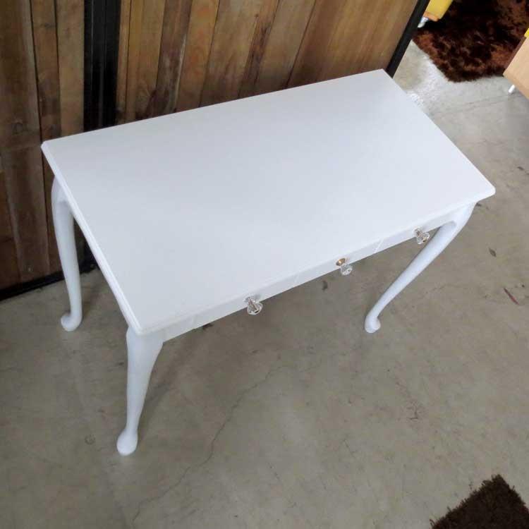 デスク 幅90cm ホワイト 猫脚 ガーリー 引出し 収納付 |  | 04