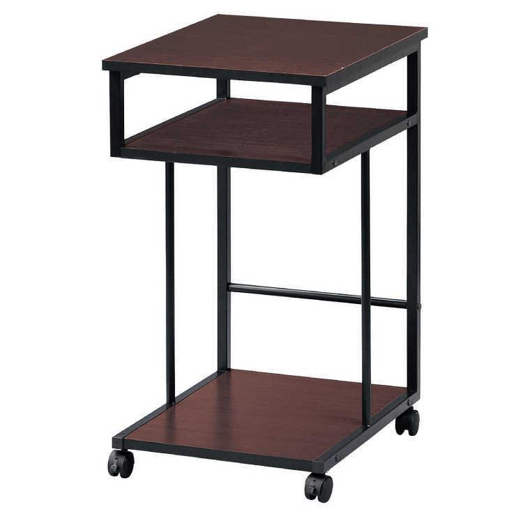 サイドワゴン サイドテーブル 幅40cm キャスター付 ブラウン デスク収納 |  | 01