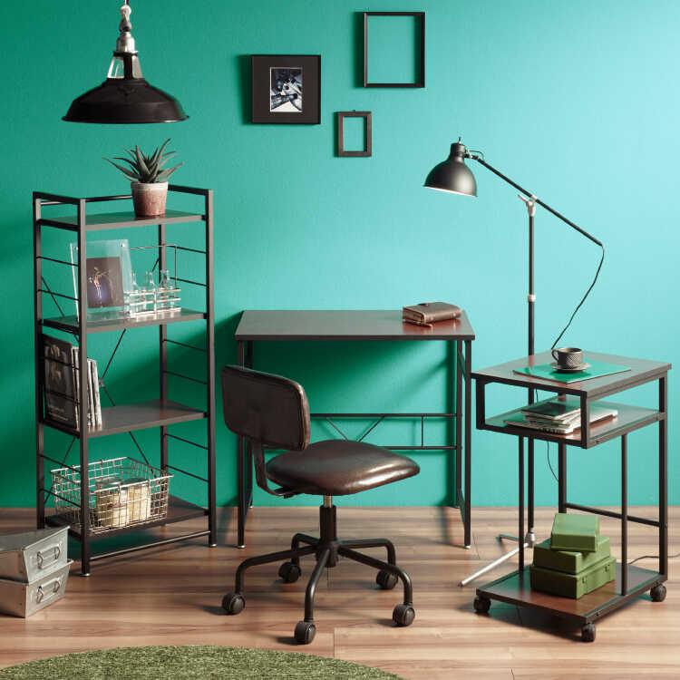 サイドワゴン サイドテーブル 幅40cm キャスター付 ブラウン デスク収納 |  | 07