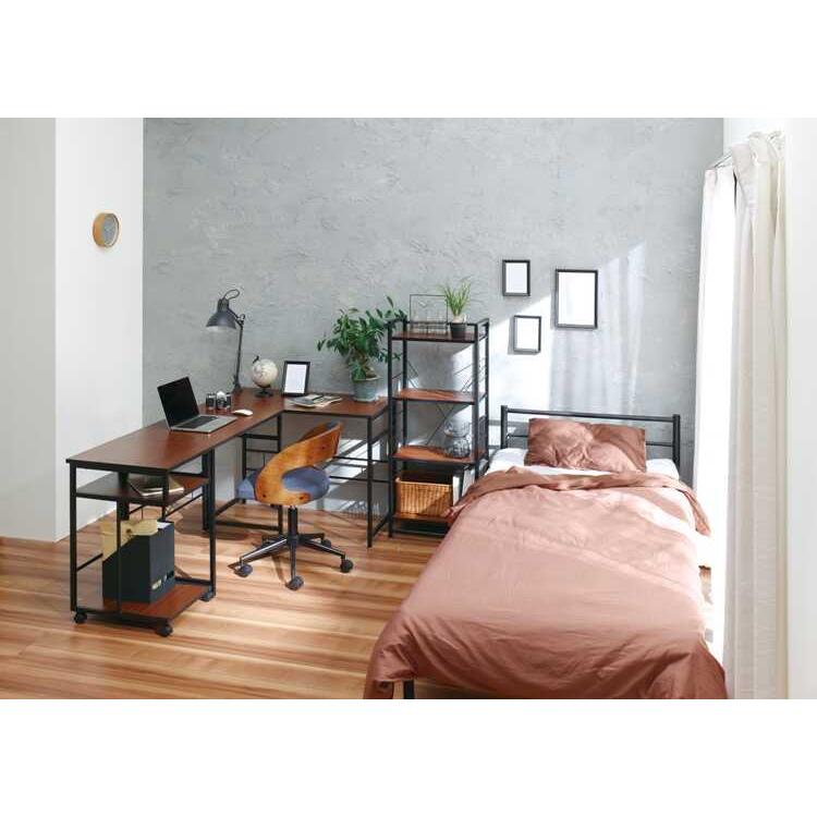 サイドワゴン サイドテーブル 幅40cm キャスター付 ブラウン デスク収納 |  | 09