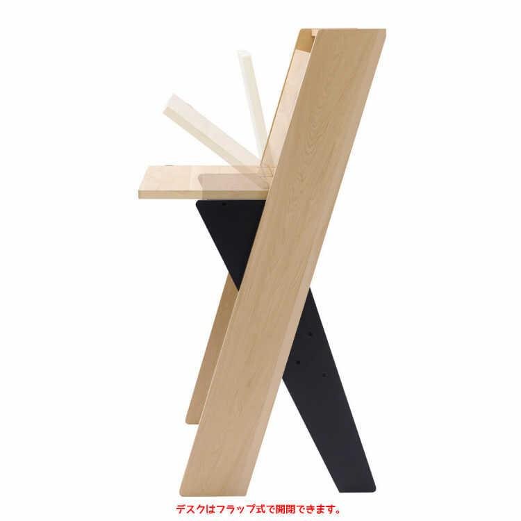 ライティングデスク デスク お洒落 ナチュラル 書斎デスク コンパクト 幅60cm 一人暮らし ワンルーム パソコンデスク リビング フラップ 単品 |  | 02