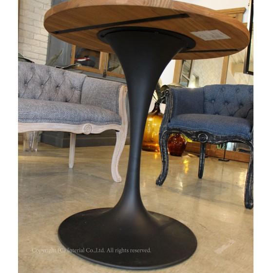 ダイニングテーブル 直径70cm スタイリッシュ 丸 天然木製