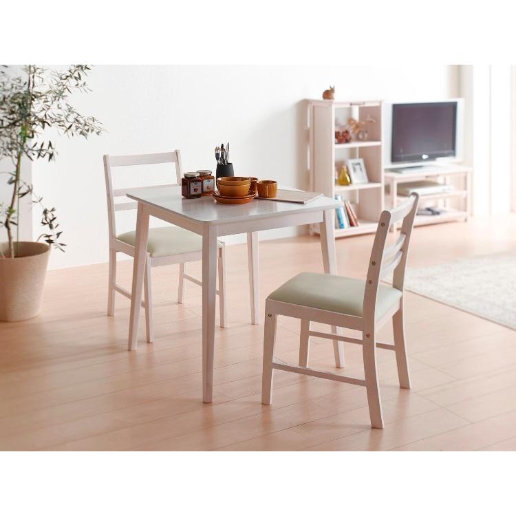 ダイニングテーブル 正方形 2人用 小さめ 幅70cm 天然木製