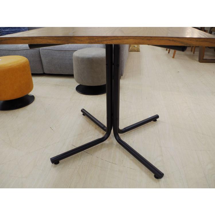 ダイニングテーブル 正方形 2人用 おしゃれ 単品 カフェテーブル 食卓 テーブル 北欧 ヴィンテージ インダストリアル 幅75cm ウッド調