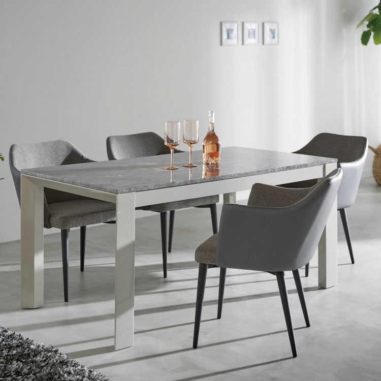 素敵　大理石デザイン　大きい華やかおしゃれダイニングテーブル ダイニングテーブル おしゃれ 大理石柄 4人 単品 モダン 上品 高級感