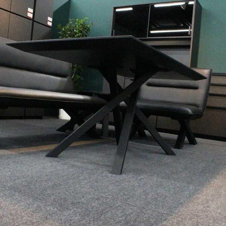 ダイニングテーブル 4人 150cm 黒 ブラック オシャレ モダン