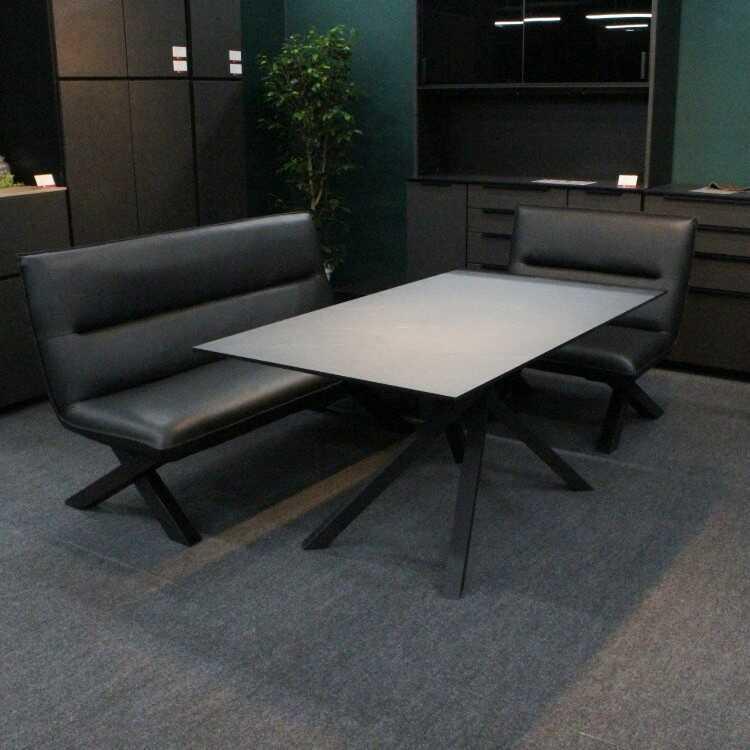 ダイニングテーブル 4人 150cm 黒 ブラック オシャレ モダン