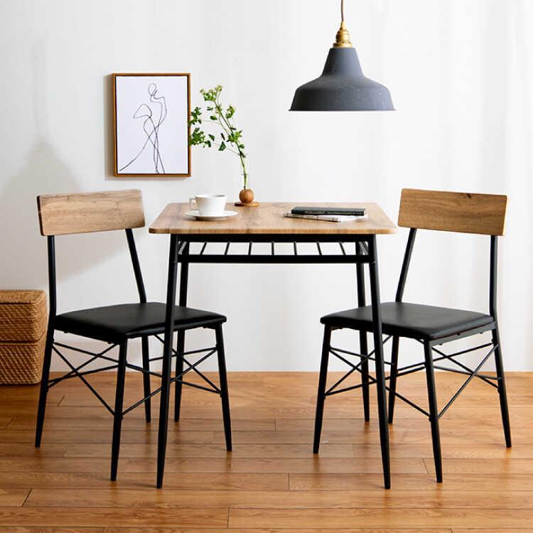 セール期間最後の日！2人用ダイニングテーブル3点セット おしゃれ BROWN ダイニングテーブルセット 2人 2人用 ダイニングテーブル