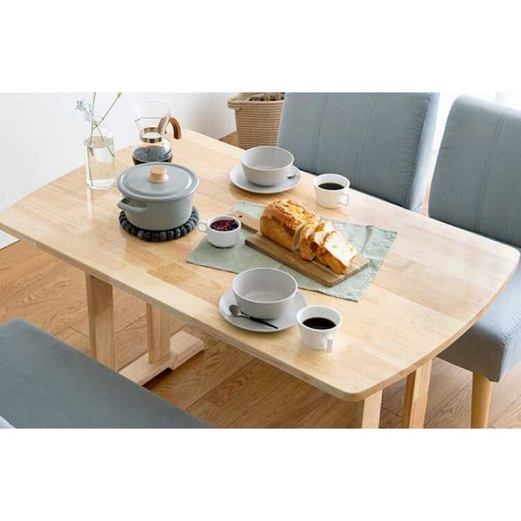 ダイニングテーブル 食卓テーブル 木製 幅120 4人用 2本脚 北欧