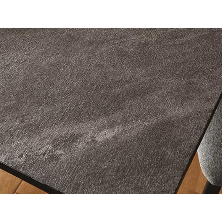 2026年 ダイニングテーブル 幅160 奥行80 高さ70 メラミン天板 傷に強い ストーン柄 石目柄 半円型 スチール脚 モダン ホテルライク クール お洒落 【IQY1318417859】(46675円)