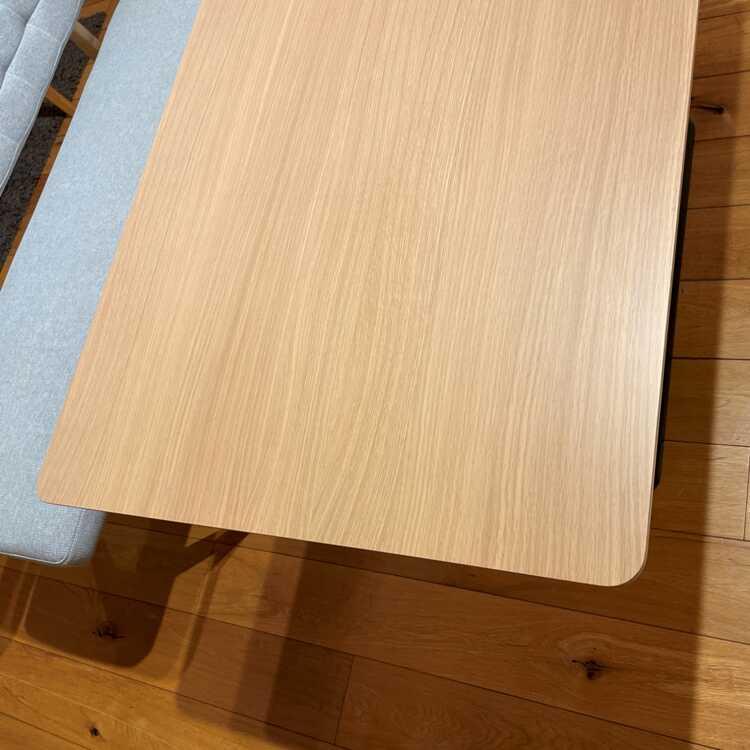 幅120cm・北欧ナチュラル・昇降式ダイニングテーブル 天然木オーク材
