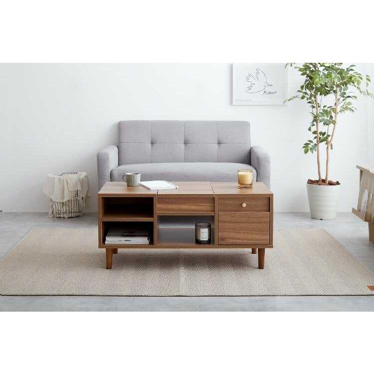 ドレッサーテーブル おしゃれ 北欧 収納 ドレッサー テーブル ロー 鏡付き 引き出し ブラウン 化粧台 ローテーブル 一人暮らし 幅85 鏡台 木目柄 |  | 08