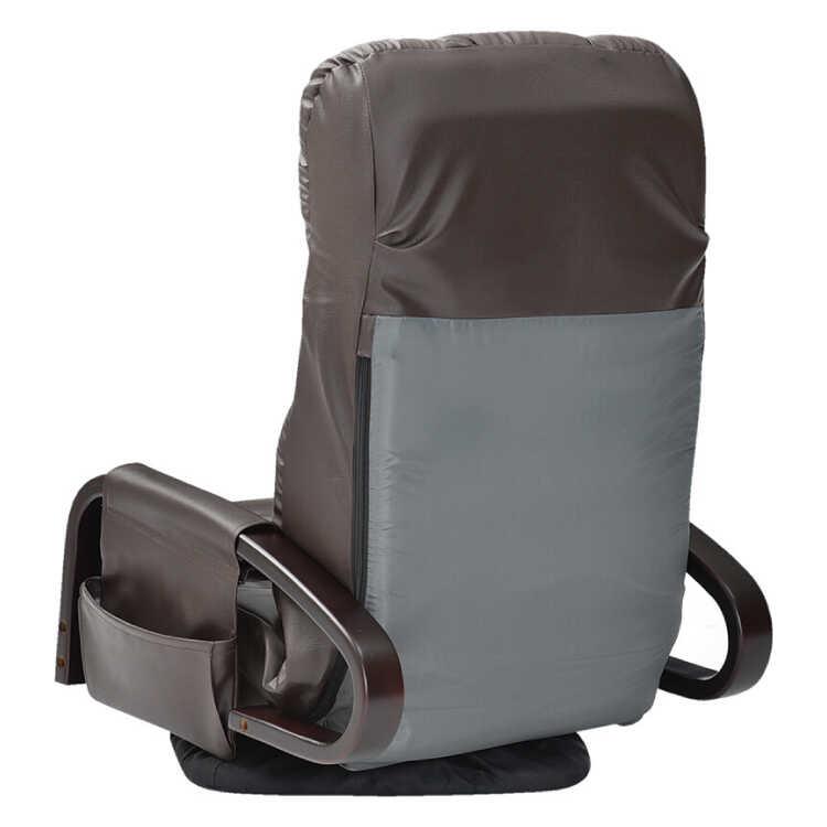 レザー製座椅子ポケットコイル仕様 背もたれ＆ヘッド部リクライニング可 ポケット収納付き パーソナルチェア ハイバック かっこいい スタイリッシュ シンプル |  | 06