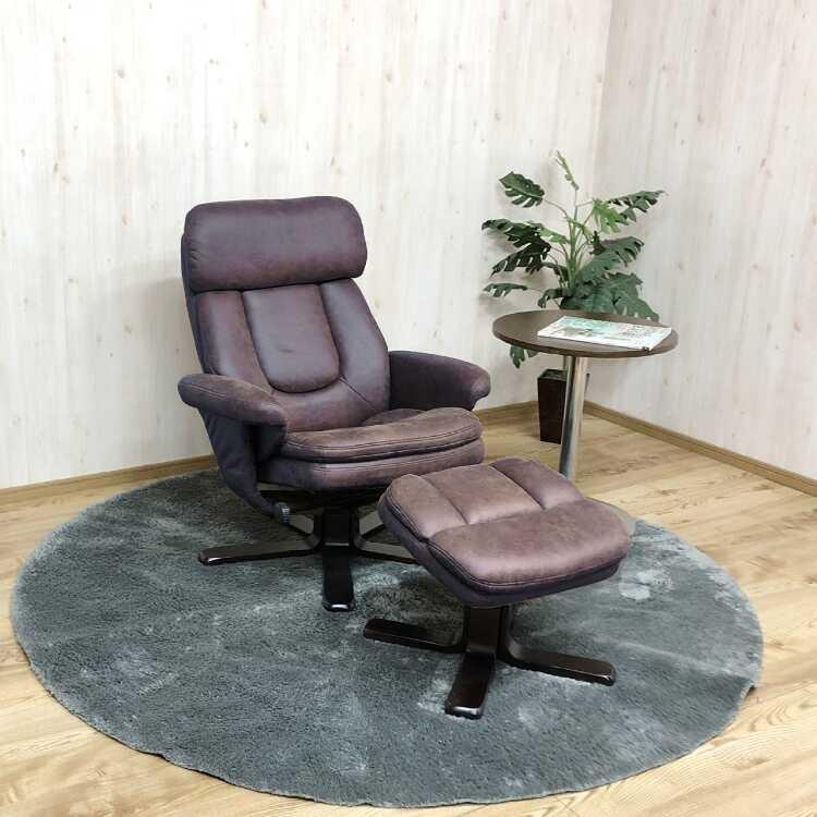 パーソナルチェア おしゃれ 布製 リクライニングチェア オットマン付 リクライニング 肘付き 一人掛け 椅子 キズに強い 北欧 ハイバック ペット |  | 01