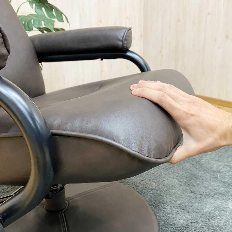 パーソナルチェア リクライニング チェア お洒落 オットマン付き レザー ブラウン 北欧 モダン かっこいい 肘付き 一人掛け 書斎 一人暮らし |  | 10