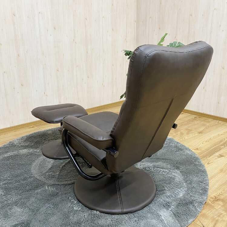 パーソナルチェア リクライニング チェア お洒落 オットマン付き レザー ブラウン 北欧 モダン かっこいい 肘付き 一人掛け 書斎 一人暮らし |  | 14