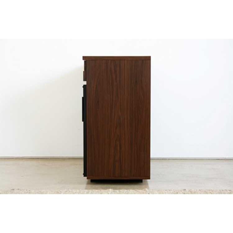 キッチンカウンター 幅120cm 天然木製 アルダー材 日本製 完成品 室内 