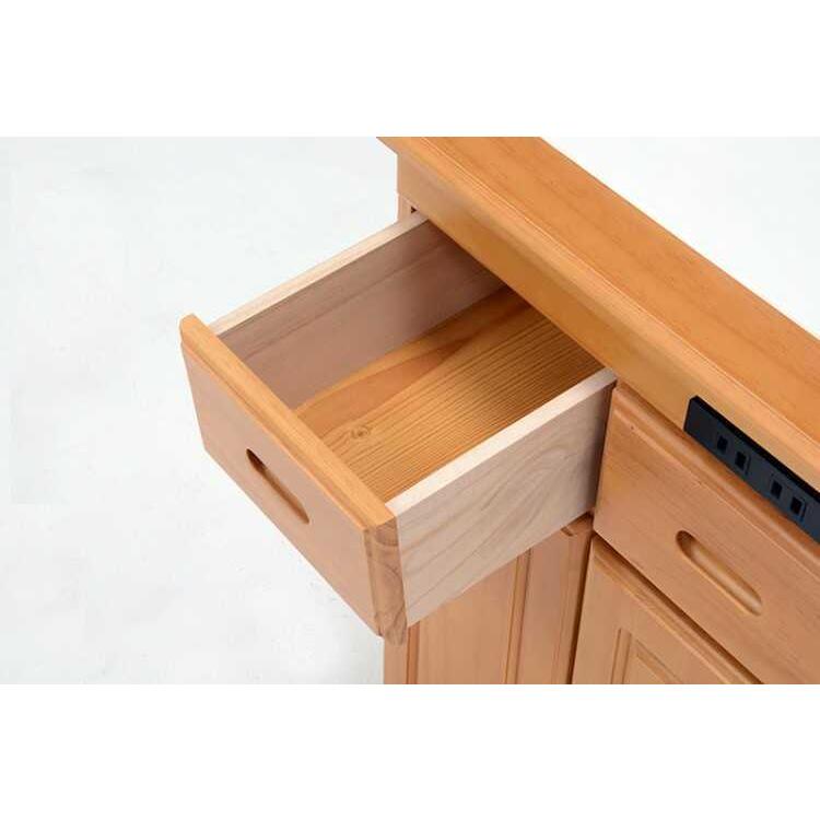 キッチンカウンター おしゃれ 天然木 ナチュラル 単品 ホワイト カントリー 北欧 作業台 コンセント付 タイル天板 キッチン 収納 幅69cm |  | 04