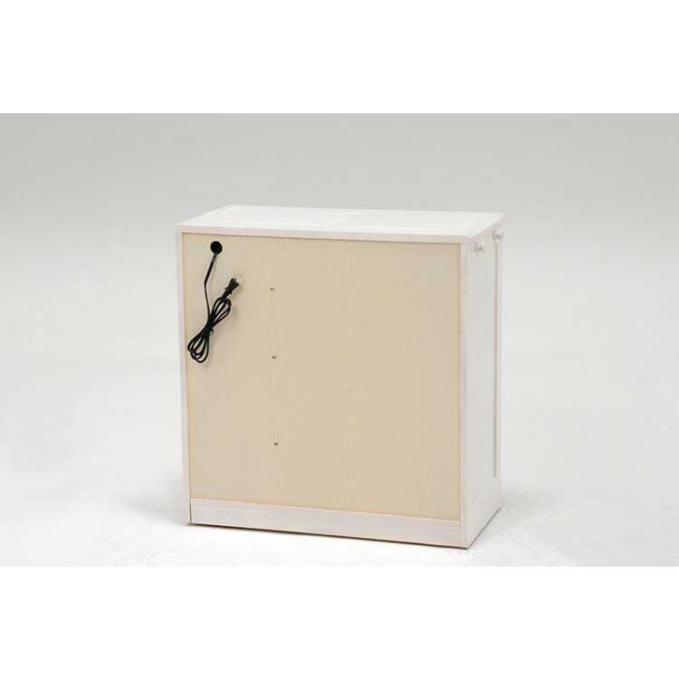 キッチンカウンター おしゃれ 天然木 ナチュラル 単品 ホワイト カントリー 北欧 作業台 コンセント付 タイル天板 キッチン 収納 幅69cm |  | 08