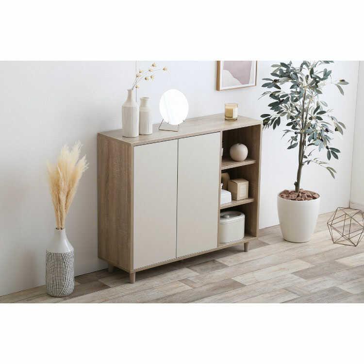 食器棚 キッチンカウンター ラック 幅96 おしゃれ 低め 収納