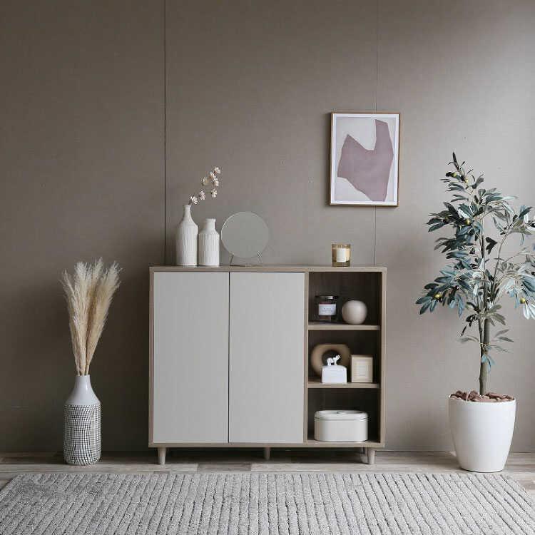 食器棚 キッチンカウンター ラック 幅96 おしゃれ 低め 収納