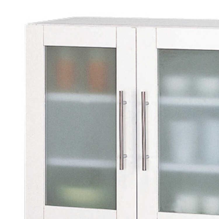 ホワイトキッチンキャビネット キッチン収納 食器棚 カップボード キャビネット 幅60 ホワイト 白