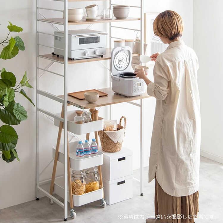 キッチンラック ゴミ箱上ラック シンプル 白 幅80 おしゃれ ホワイト 収納 オープン スライド棚 収納ラック ラック オープンラック リビング |  | 07