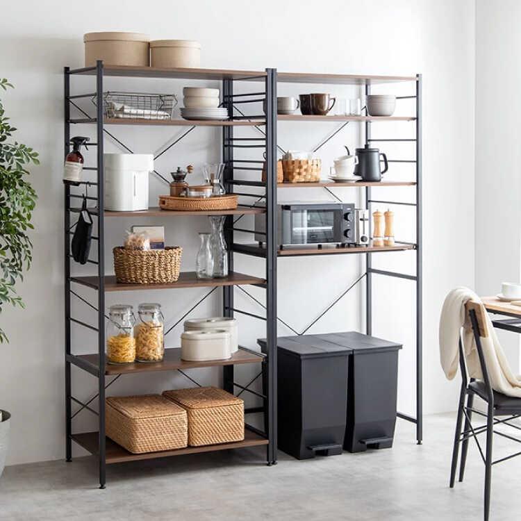 ゴミ箱上ラック キッチンラック 収納 ラック ブラウン お洒落 北欧