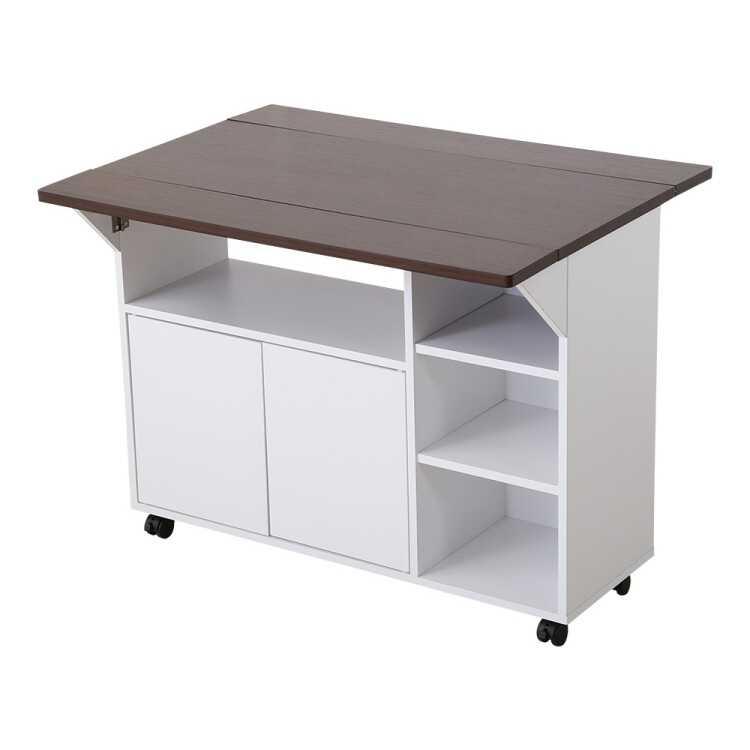 伸長式キッチンワゴン／バタフライカウンターテーブル　収納棚付き キャスター搭載 楽天市場】キッチンカウンター キッチンワゴン 伸長式 バタフライ