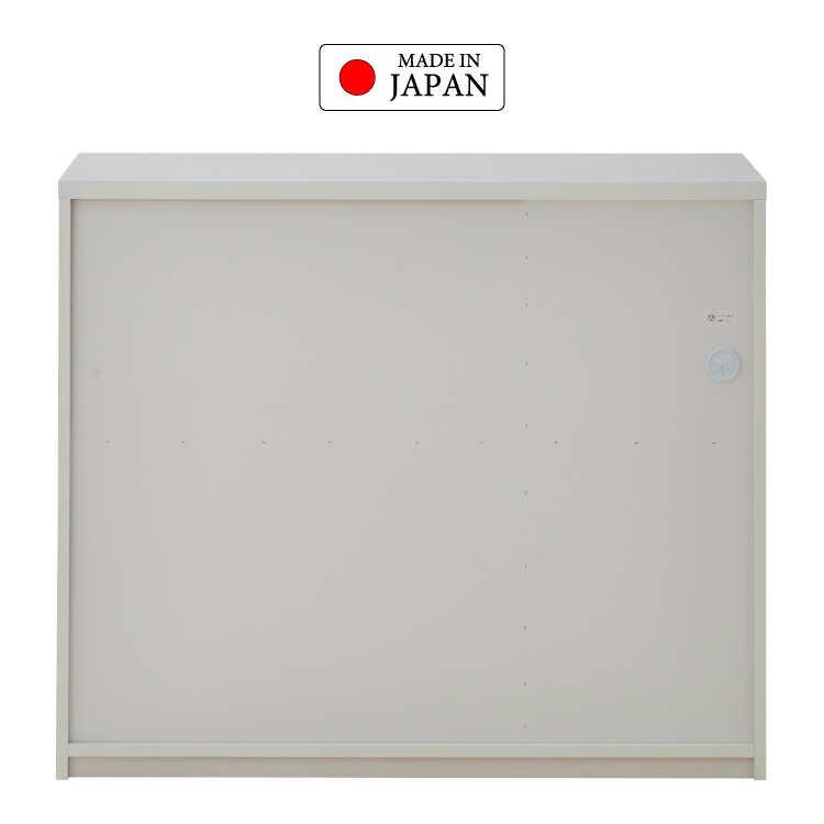 幅120cm・光沢ホワイトの日本製キッチンカウンター・間仕切りOK・完成