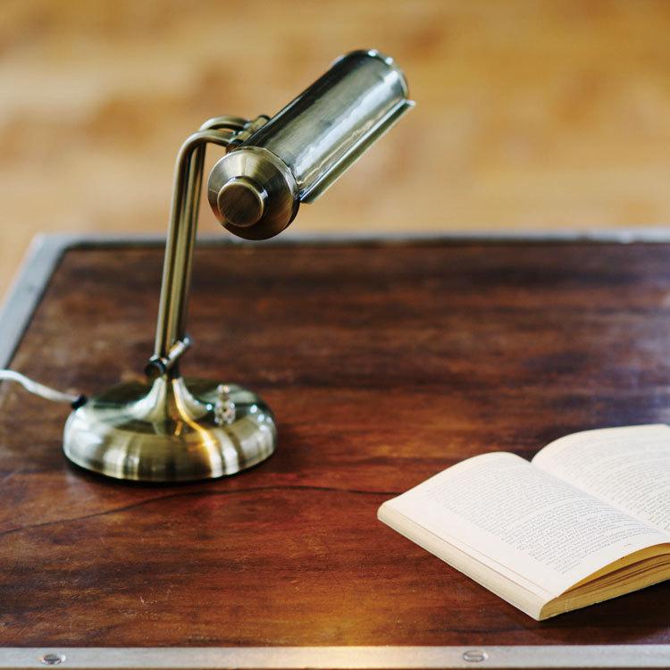 デスクライト レトロ アンティーク ゴールド お洒落 書斎用 寝室用