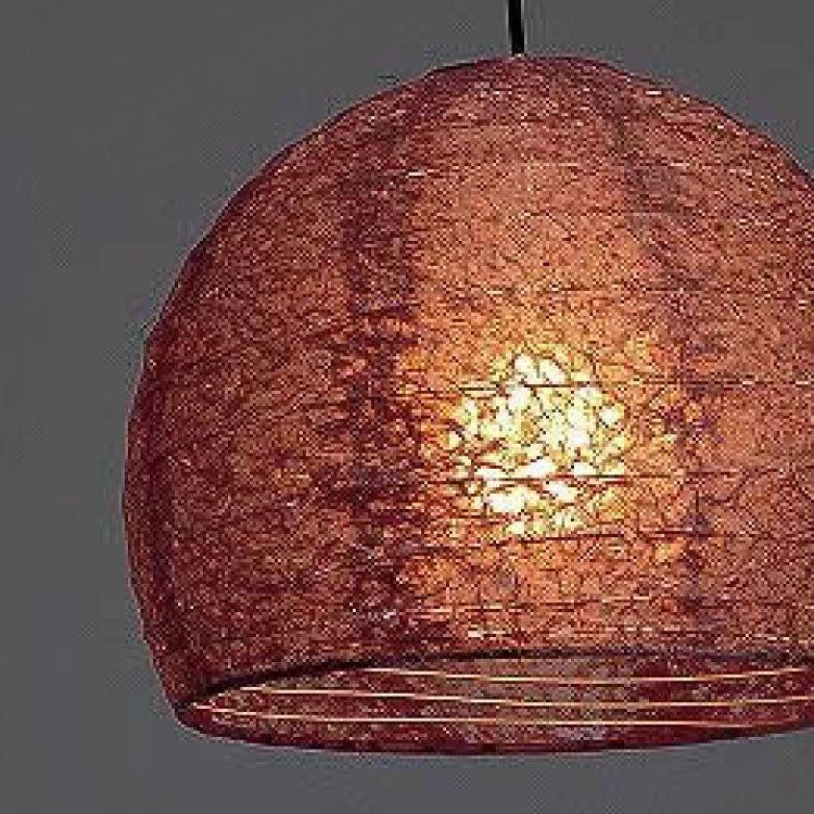 ペンダントライト おしゃれ アート 和風照明 和紙 麻落水紙 白 茶