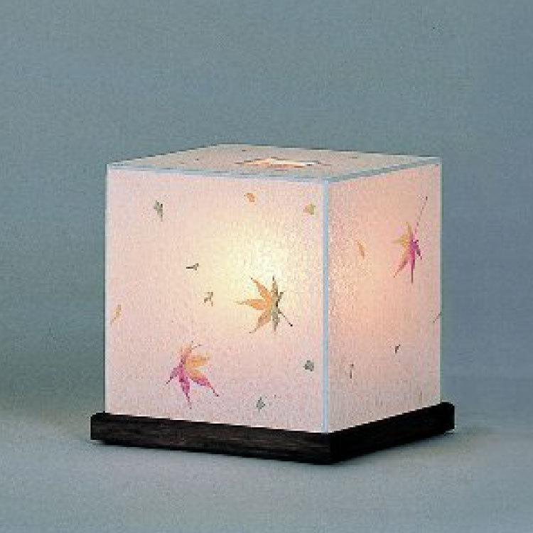テーブルライト　和風　キューブ　四角　かわいい　お花　もみじ　小さめ　和室　寝室　玄関　和モダン　上品　手作り　1灯　綺麗　間接照明　木製　LED対応 |  | 04