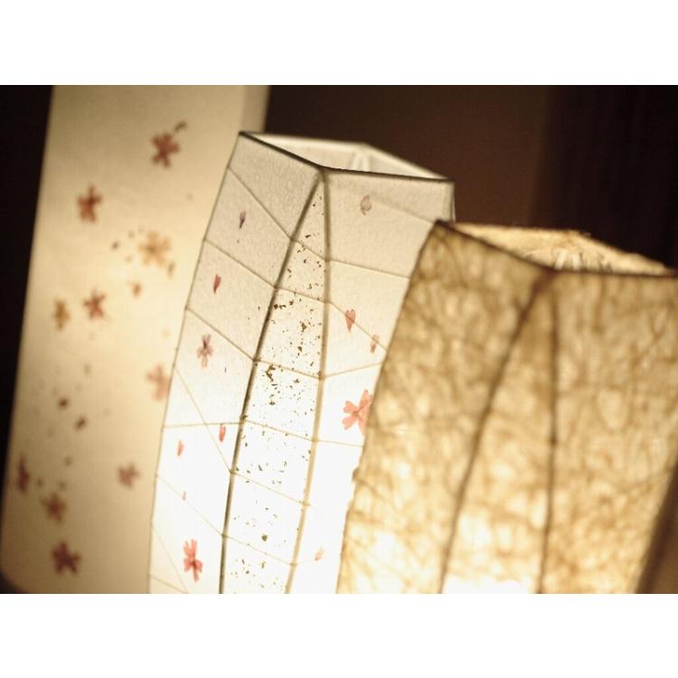 テーブルランプ 和紙 押し花 かわいい お花 和風 小さい 和室 書斎