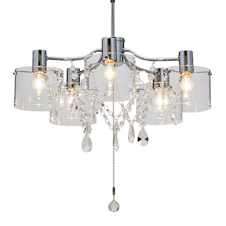【新品】シャンデリア　オシャレクリスタル 天井照明 ペンダントライト LED対応 ペンダントライト クリスタルガラス 5灯 リビング 天井照明 子供部屋