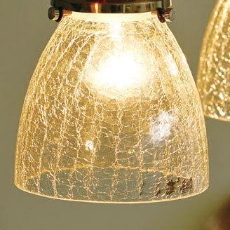 ペンダントライト 半円型 丸 ガラス製 3灯 可愛い 一人暮らし レトロ