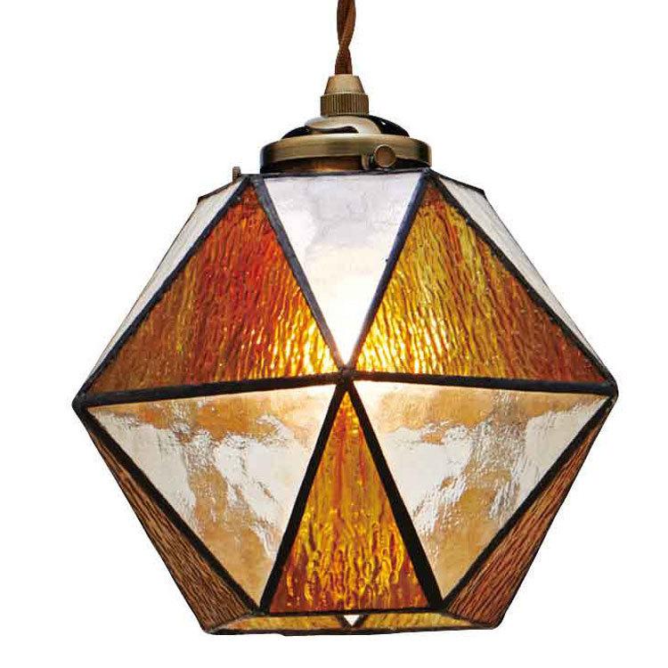 可愛いステンドグラス 1灯ペンダントライト｜玄関 キッチン