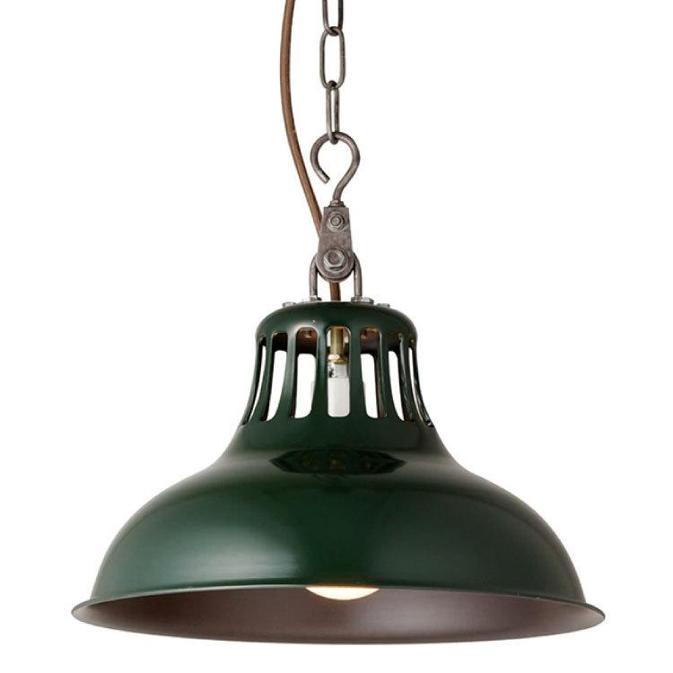 ペンダントライト 1灯 スチール製 光沢 ヴィンテージ風 シャビー系