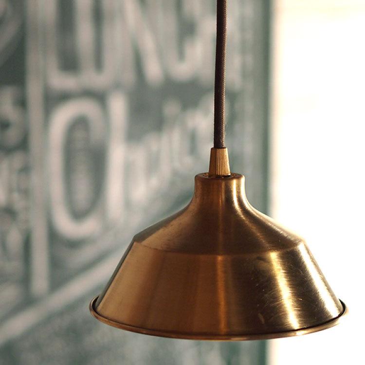 ペンダントライト　真鍮製　ゴールド　シンプル　インダストリアル　ヴィンテージ　レトロ　玄関用　キッチン用　トイレ用　新築　LED対応 |  | 02