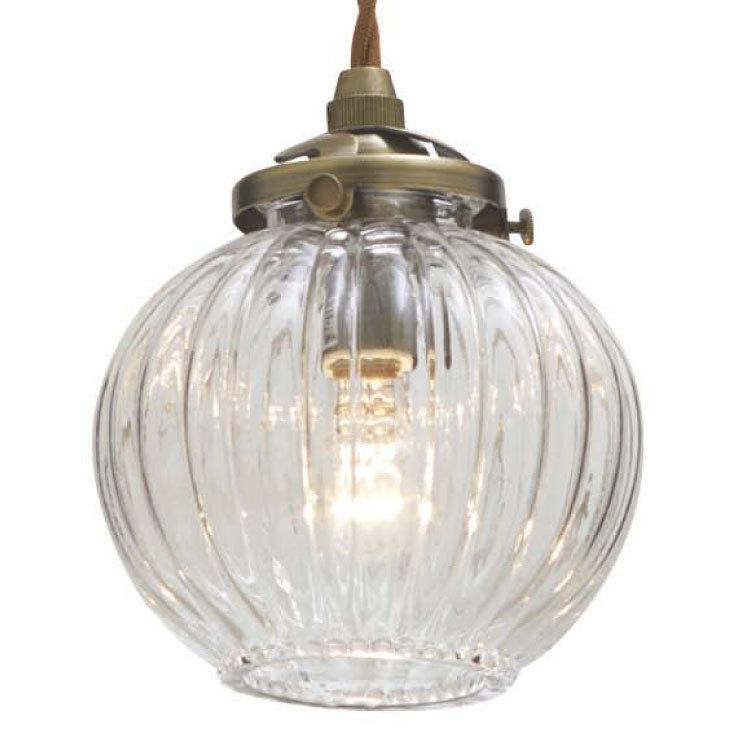 小さい丸いガラスシェード　可愛いペンダントライト1灯｜キッチンカウンター　ダイニング　トイレ　玄関　レトロ　女性人気　LED電球対応 |  | 02