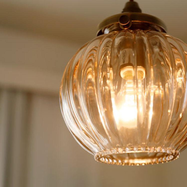 小さい丸いガラスシェード　可愛いペンダントライト1灯｜キッチンカウンター　ダイニング　トイレ　玄関　レトロ　女性人気　LED電球対応 |  | 06