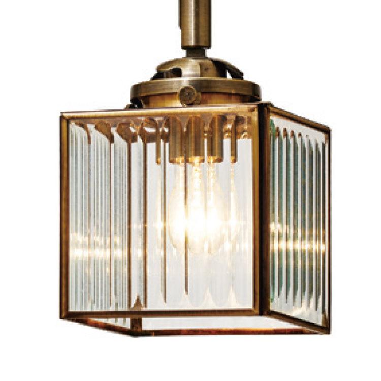 シーリングライト 四角形 キューブ型 ガラス製 キャセドラル