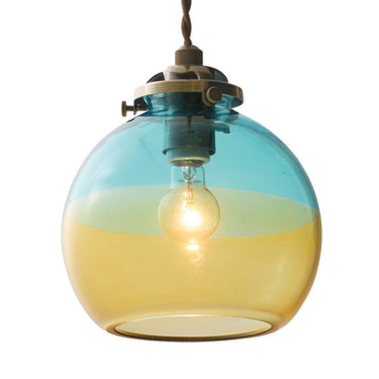 ペンダントライト グラデーション ガラス製 丸 1灯 女性人気