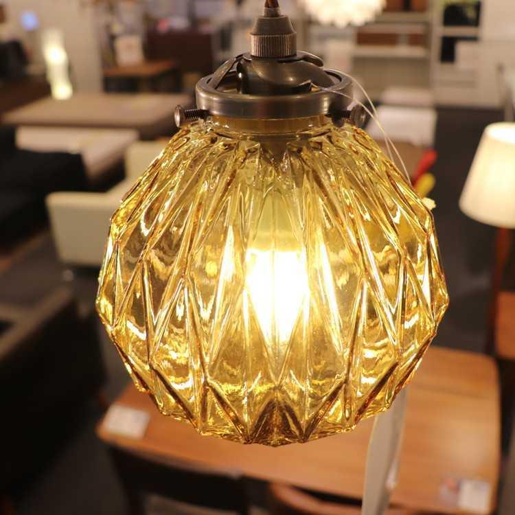 Beryl ペンダントライト ブルー ペンダントライト ガラス LED電球 1灯 Beryl ブルー｜デザイン