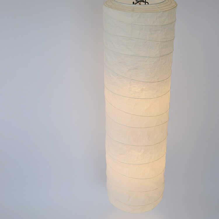 ペンダントライト 和風 ロング 円柱 吹抜け用 2灯 揉み和紙 階段 廊下