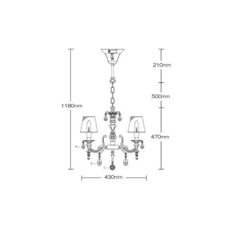 シャンデリア ホワイト エレガント 可愛い 寝室 フレンチ アンティーク